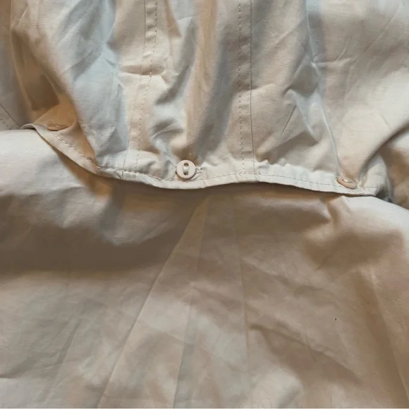 DKNY Cotton Blend Double-Breasted Trench Coat - Sand/Beige - XL (removable hood) - Picture 10 of 10